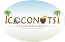 the logo for coconuts restaurant and grill