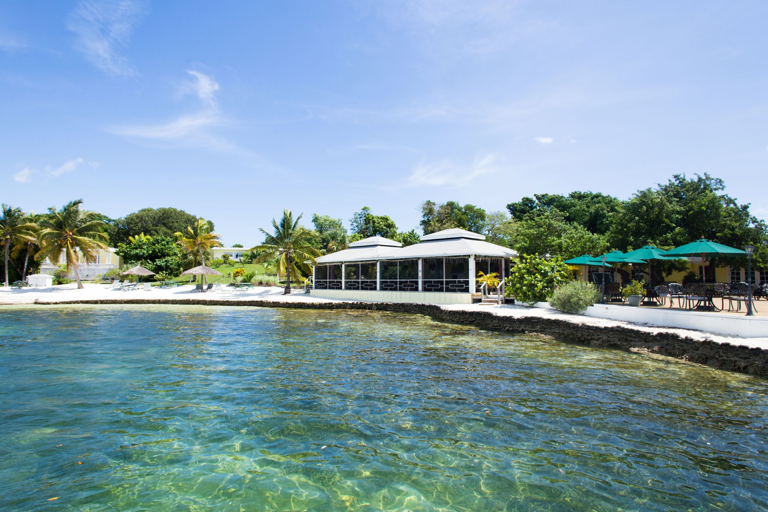 a large body of water next to a beach